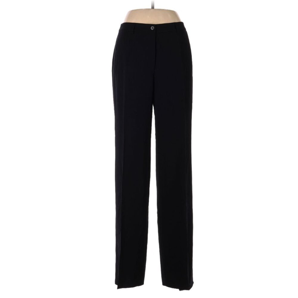Giorgio Armini 100% Laine (wool) Black Wool Pants, Size 44 (IT)